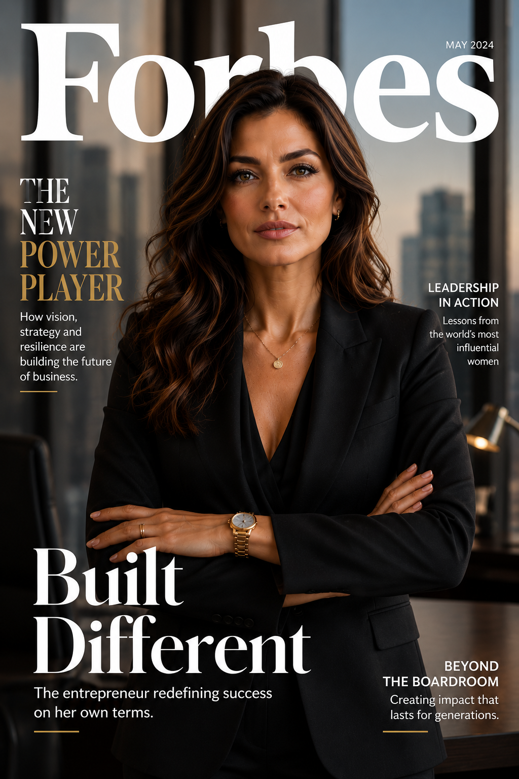 Magazine Cover Portrait AI Prompt